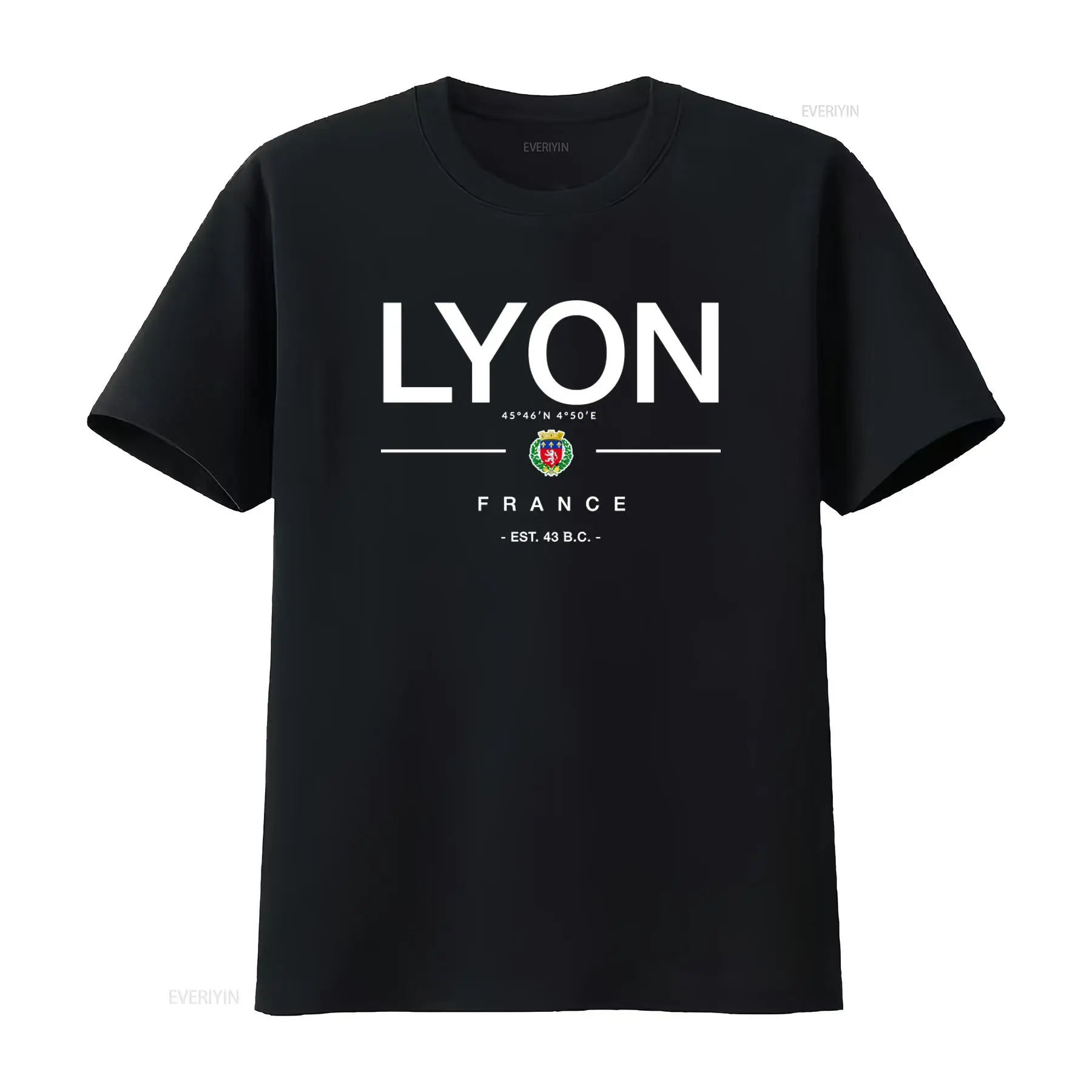 Vintage Fashion Jersey - T-shirt Lyon France, Vêtement de Vacances,