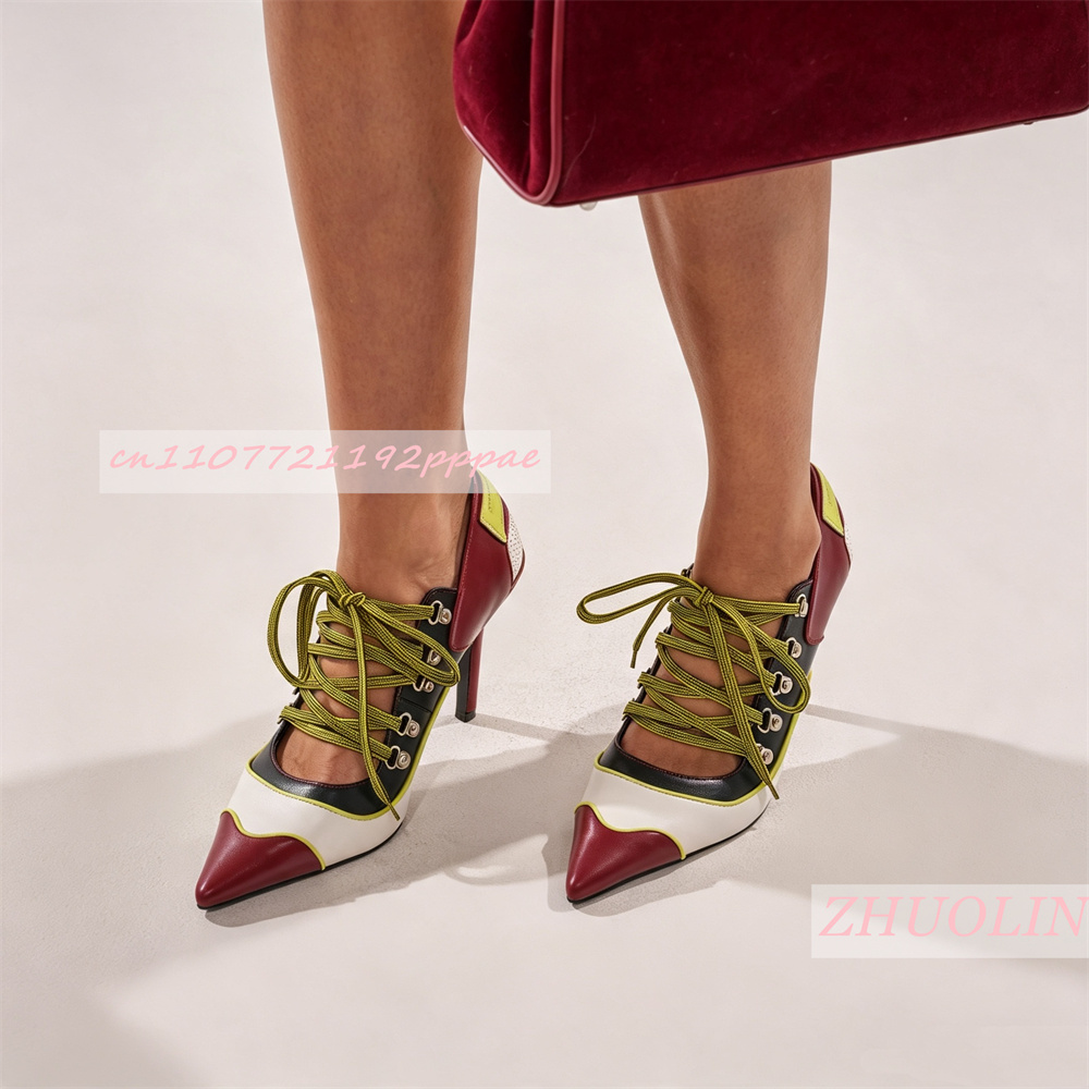 Vintage Fashion Online - Escarpins à lacets pour femmes, à