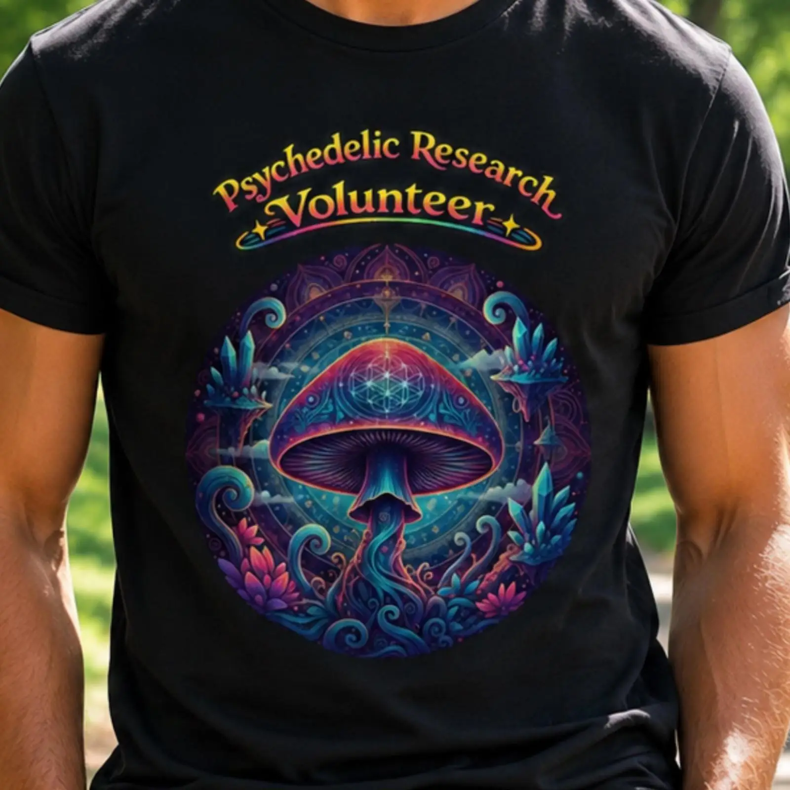 Vintage Fashion Research - T-shirt de Volontaire de Recherche Psychédélique,