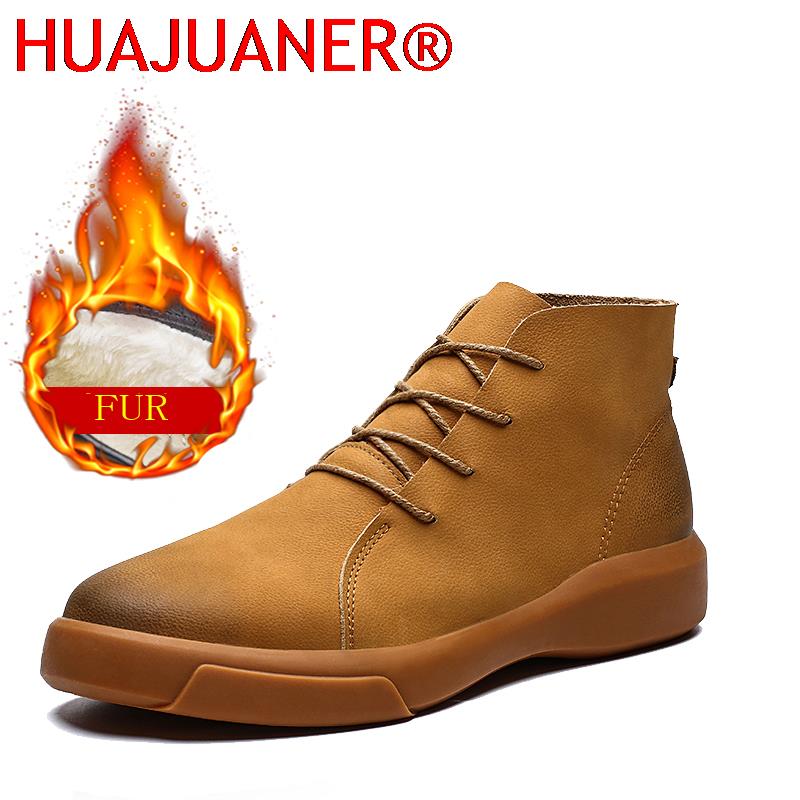 Vintage Outdoor Fashion - Bottes Chelsea pour hommes en fourrure