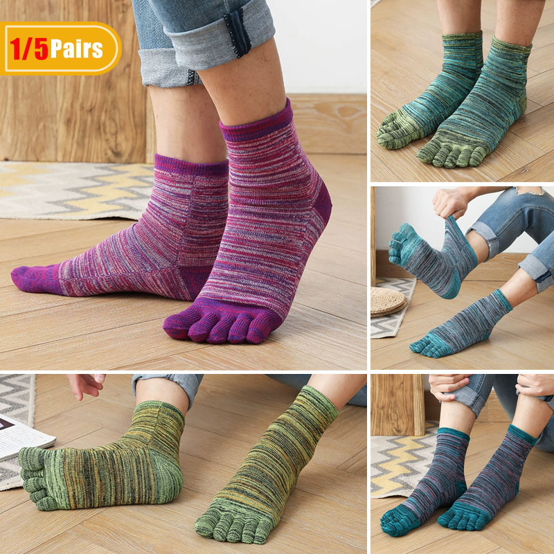 1/5 paires homme coloré orteil - Vintage Fashion Enthusiasts avis et prix